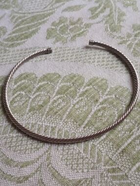 Twisted STERLING SILVER Choker Necklace